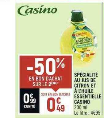 Specialite Au Jus De Citron Et A L'huile Essentielle Casino