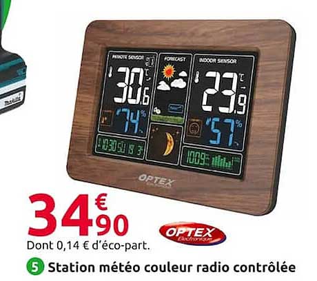 station météeo couleur radio contrôlée