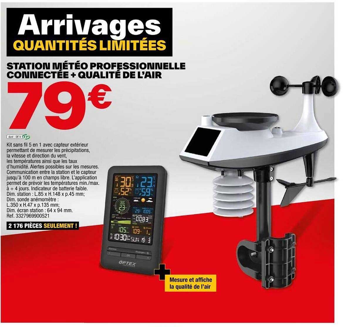 station météo professionnelle connecté + qualité de l'air