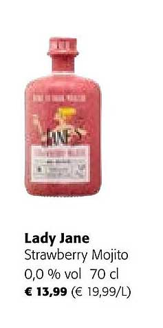 strawberry mojito 0,0% vol lady jane
