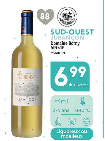 sud-ouest jurançon domaine borny 2021 aop