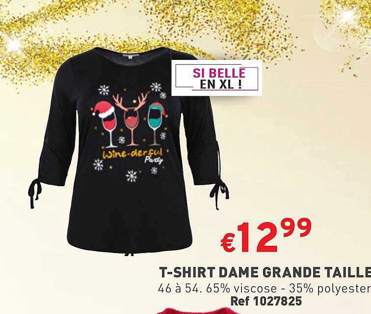 t-shirt dame grande taille