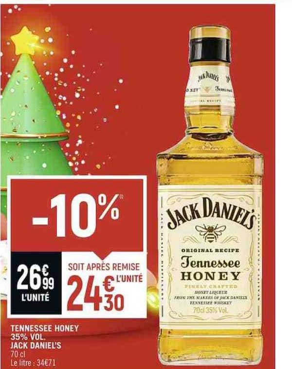 tennessee honey 35% vol. jack daniel's