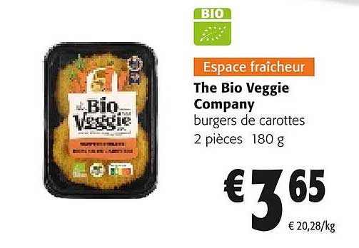 the bio veggie company burgers de carottes