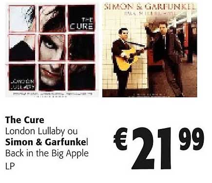 the cure london lullaby ou simon & garfunkel back in the big apple lp