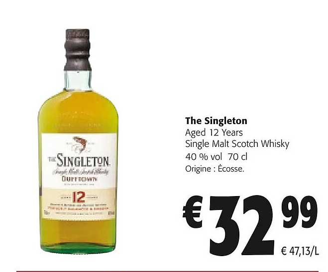 the singleton aged 12 years single malt scotch whisky 40% vol