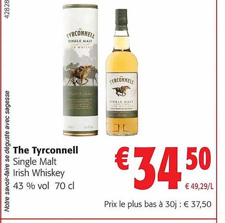 the tyrconnell single malt irish whiskey