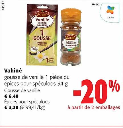 vahiné gousse de vanille ou épices pour spéculoos