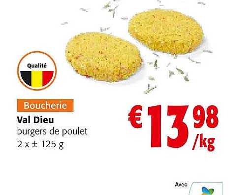 Val Dieu Burgers De Poulet