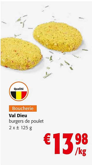 val dieur burgers de poulet