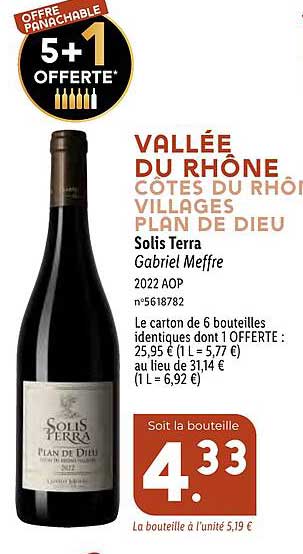 vallée du rhône côtes du rhône villages plan de dieux solis terra gabriel meffre