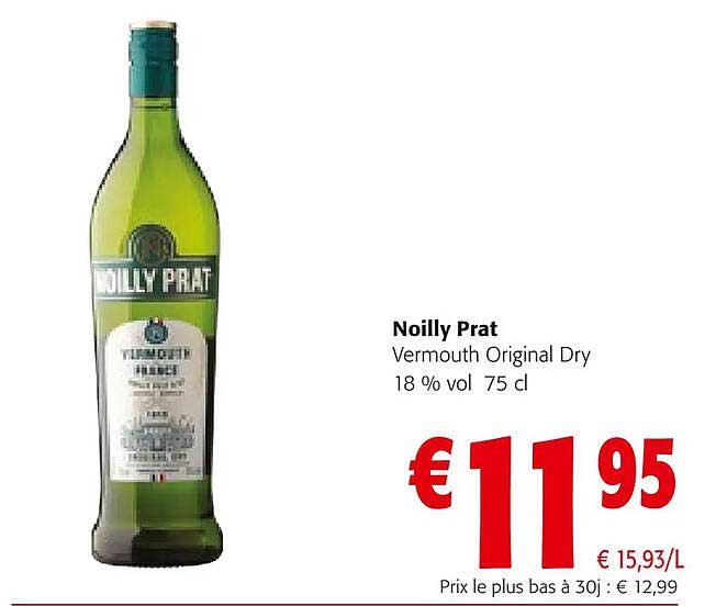 Vermouth Original Dry 18% Vol Noilly Prat