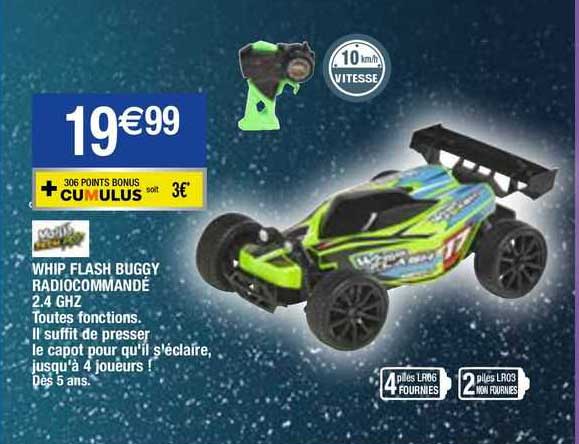 whip flash buggy radiocommandé 2.4 ghz