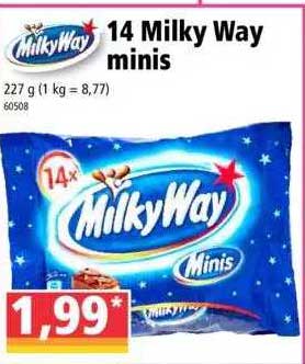 14 milky way minis