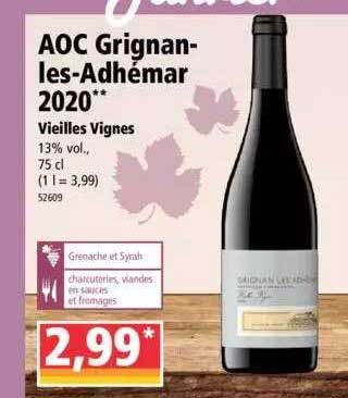 aoc grignan-les-adhémar 2020 vieilles vignes