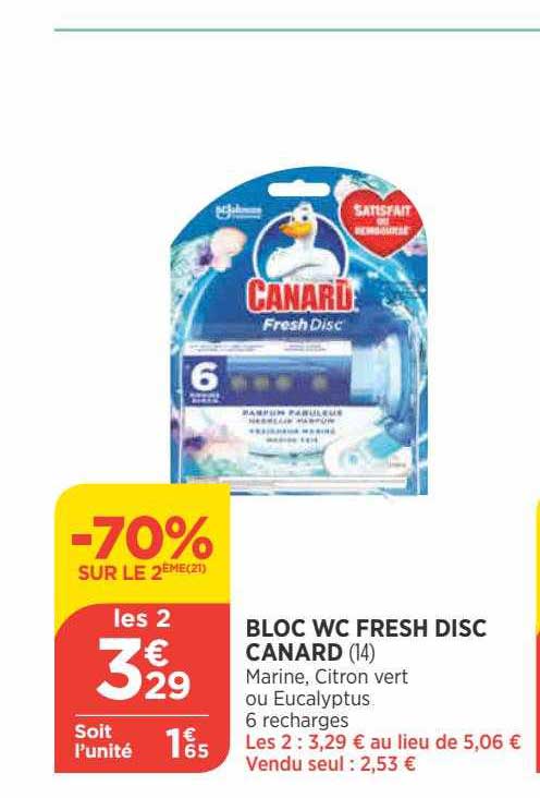 bloc wc fresh disc canard