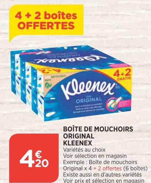 Boîte De Mouchoirs Original Kleenex