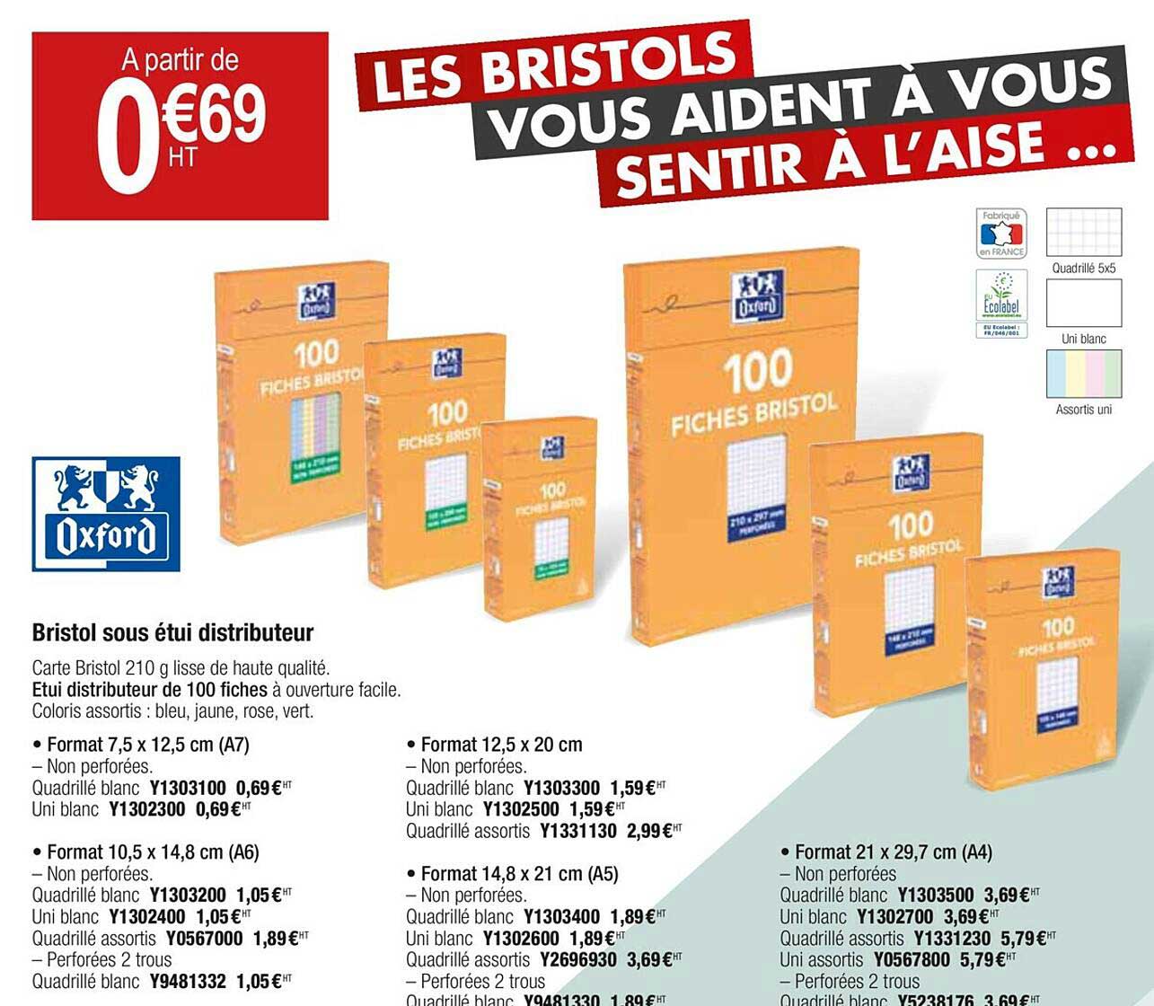 bristol sous étui distributeur oxford