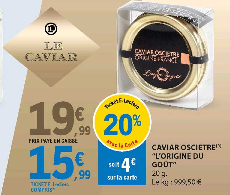 caviar oscietre "l'origine du goût"