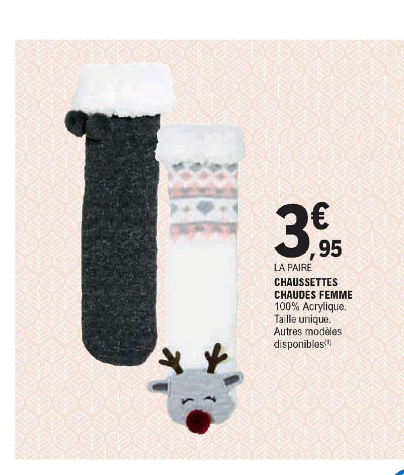 chaussettes chaudes femme