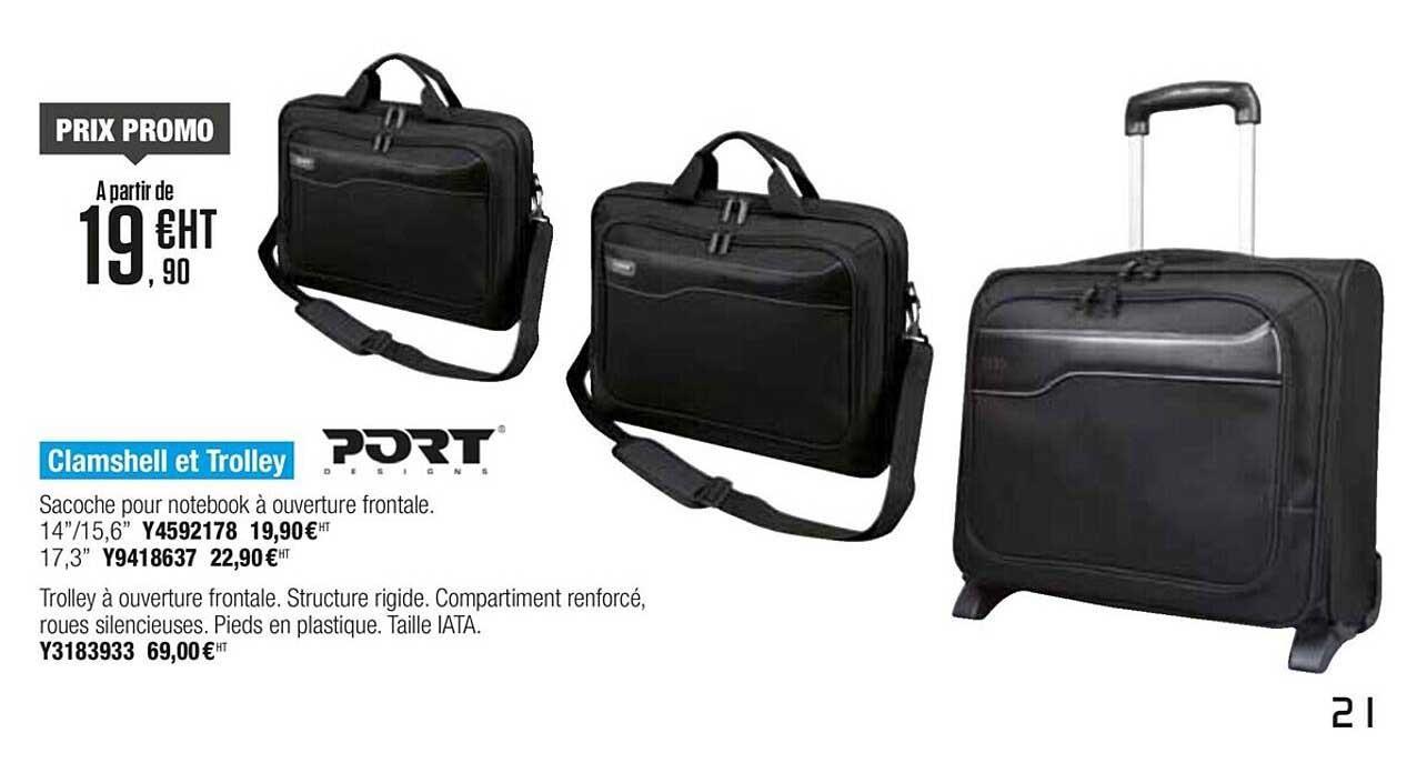 clamshell et trolley port