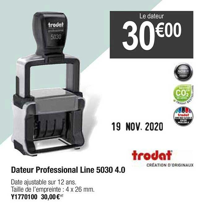 dateur professional line 5030 4.0 trodat
