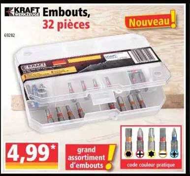 embouts, 32 pièces kraft werkzeuge