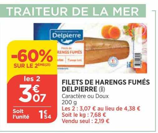 Filets De Harengs Fumés Delpierre