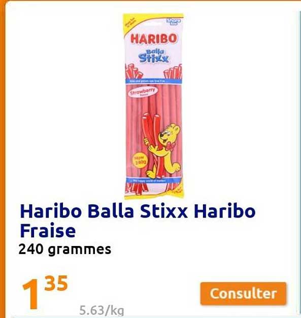 haribo balla stixx haribo fraise