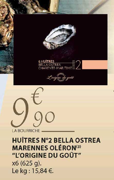 huîtres n°2 bella ostrea marennes oléron "l'origine du goût"