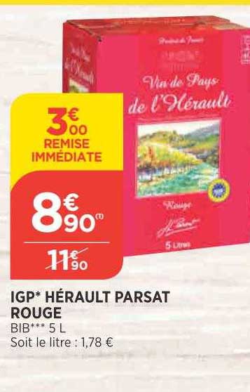Igp Hérault Parsat Rouge
