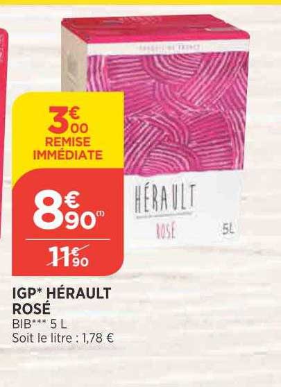 Igp Hérault Rosé