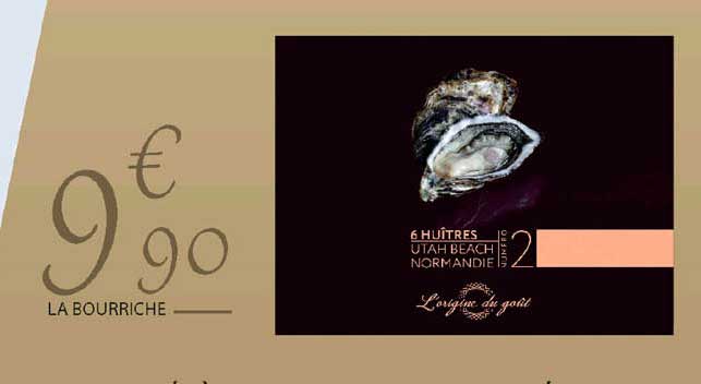 l'origine du goût 6 huîtres utah beach normandie