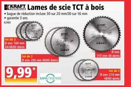lames de scie tct à bois kraft werkzeuge