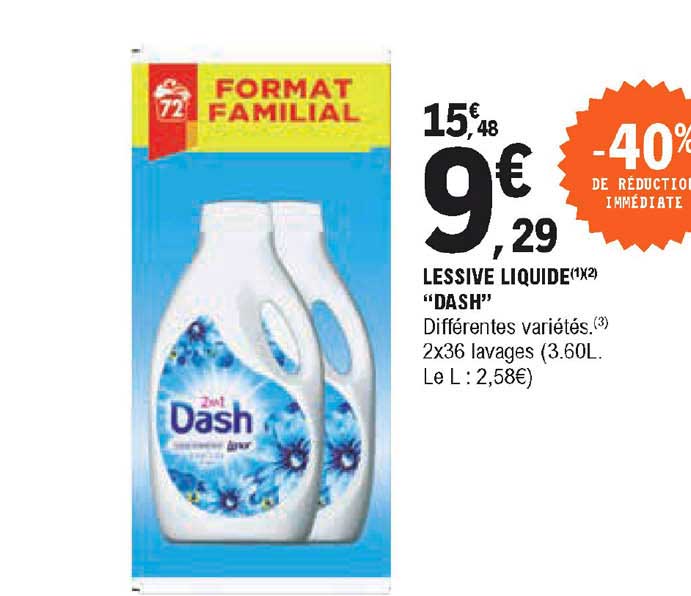 Lessive Liquide Dash