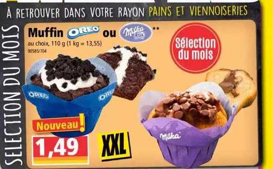 Muffin Oreo Ou Milka
