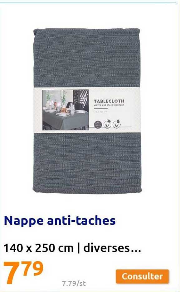 nappe anti-taches