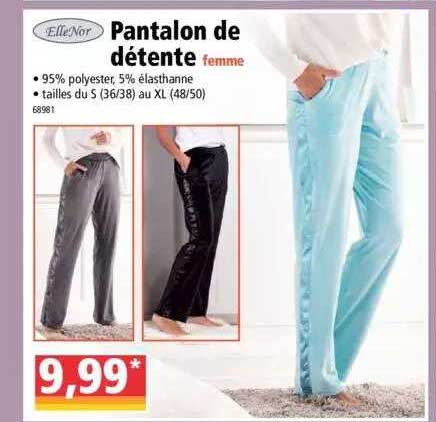 pantalon de détente femme elleNor