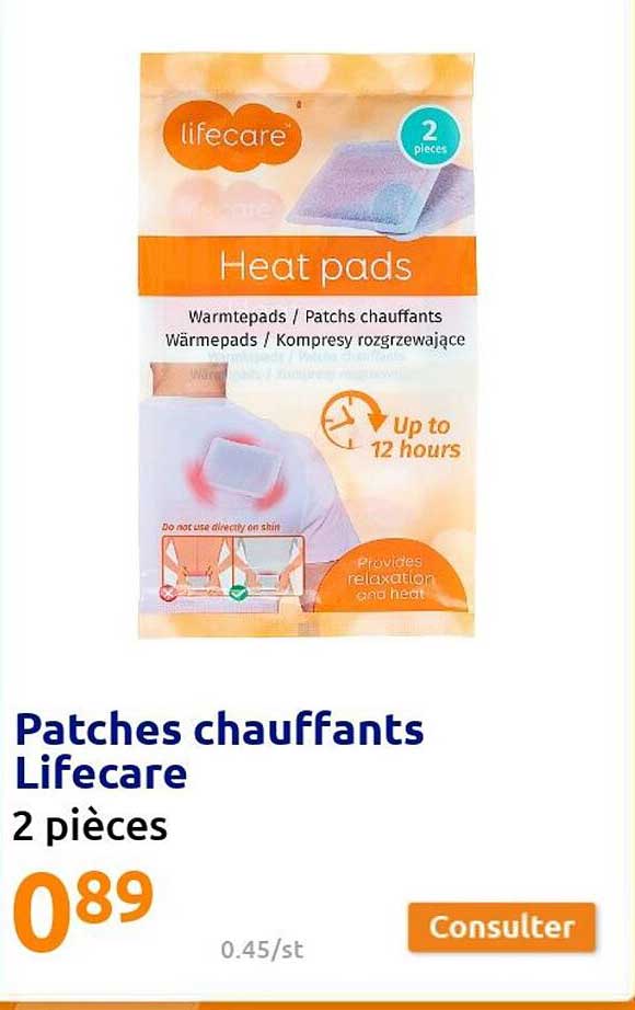 patches chauffants lifecare