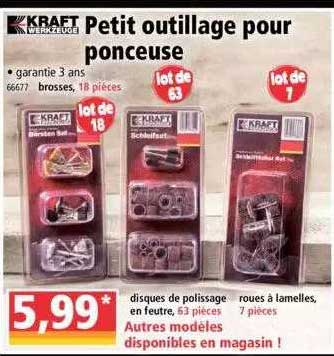 petit outillage pour ponceuse kraft werkzeuge