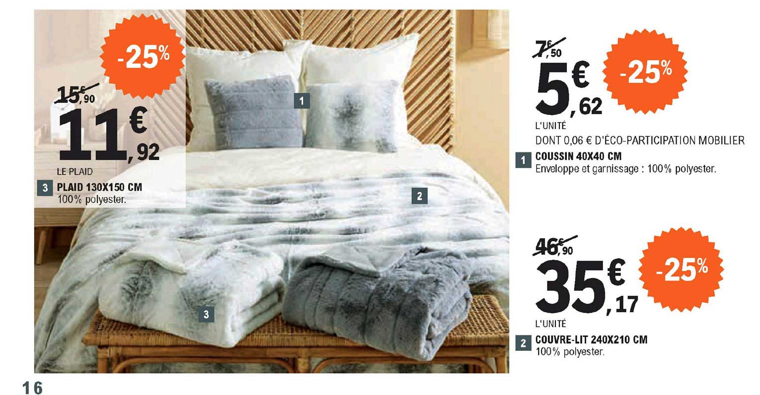 plaid, coussin ou couvre-lit