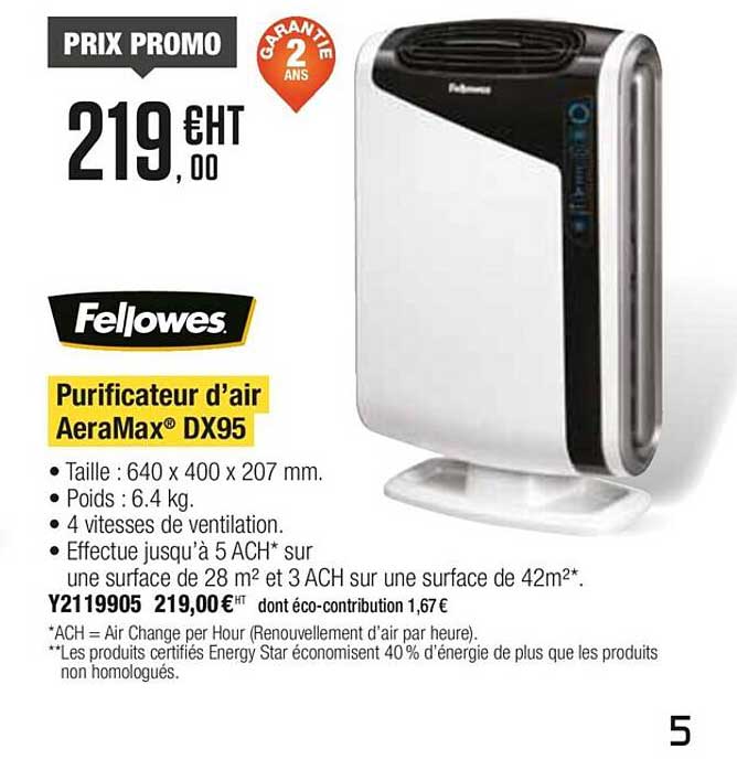 purificateur d'air aeraMax dx95 fellowes