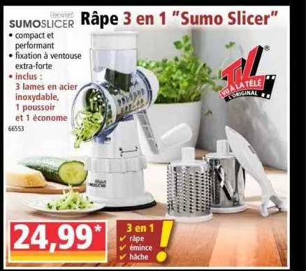 râpe 3 en 1 "sumo slicer" sumoslicer