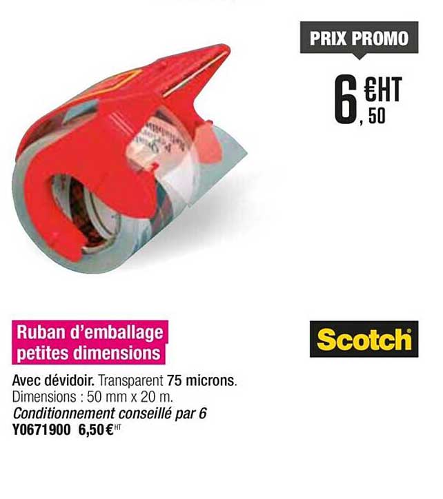 ruban d'emballage petites dimensions