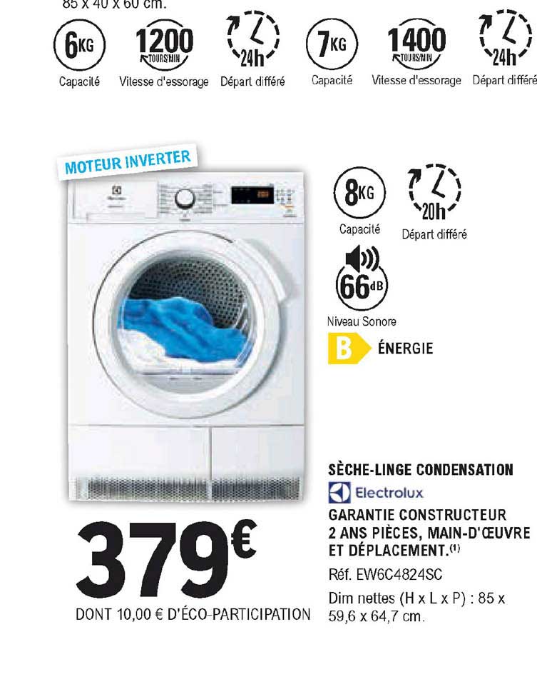 sèche-linge condensation electrolux