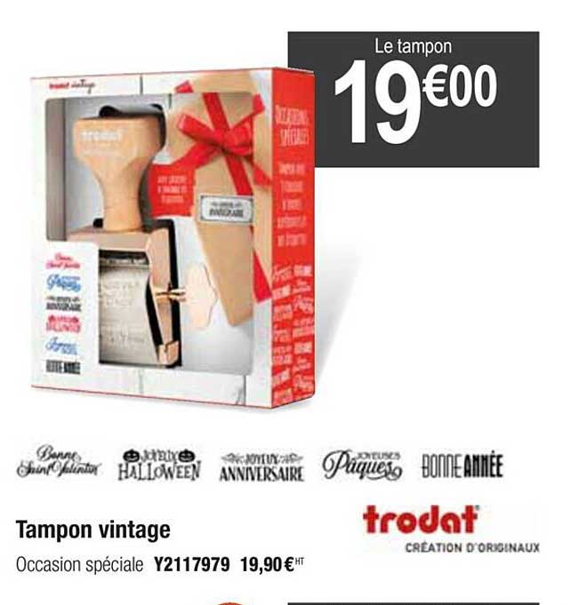 tampon vintage trodat