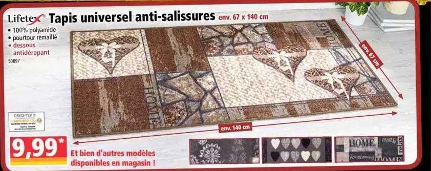 tapis universel anti-salissures lifetex
