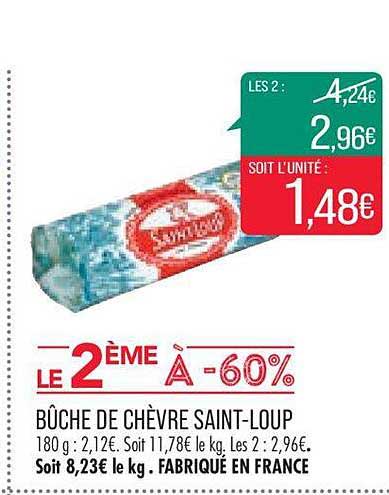 bûche de chèvre saint-loup