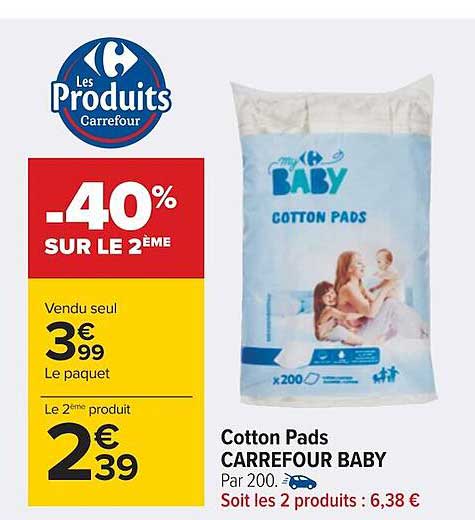 cotton pads carrefour baby