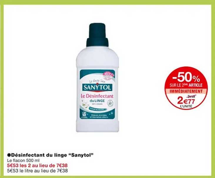 Désinfectant Du Linge "sanytol"
